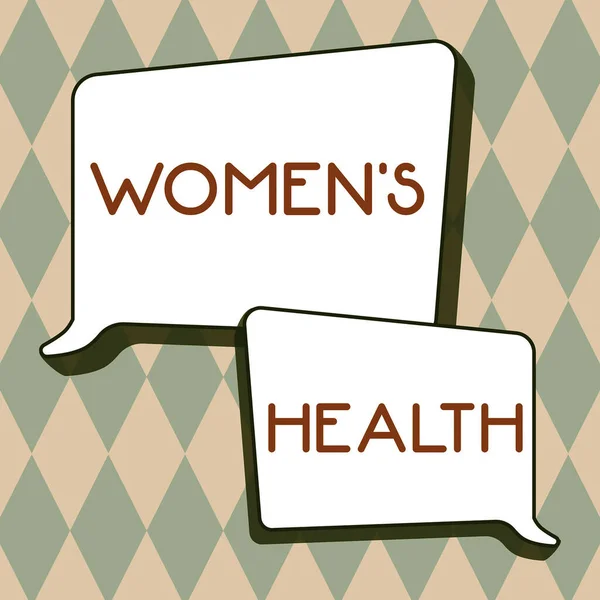 Tekst Bijschrift Presenteren Vrouwen Gezondheid Concept Betekent Vrouwen Fysieke Gevolgen — Stockfoto