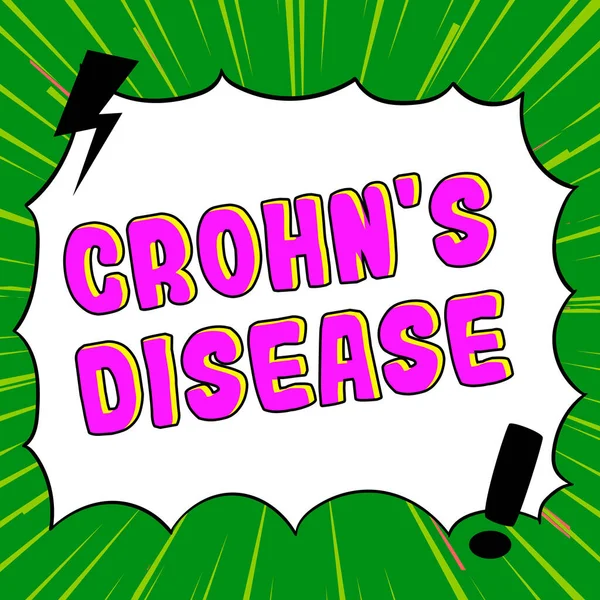Gambaran Konseptual Penyakit Crohns Konsep Bisnis Penyakit Inflamasi Pada Saluran — Stok Foto