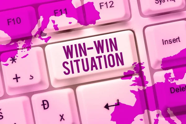 Win Situation Internet Concept Situation 이러저러 방법으로 이득을 — 스톡 사진