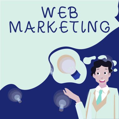 İnternet Pazarlama, İnternet Konsepti Elektronik Ticari Reklamları İnternet üzerinden İnternet Satıcısı aracılığıyla İlham Gösterme