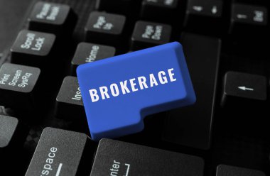 Komisyonculuk ve iş kavramının ticari müzakerelerde güvenilir bir aracı veya aracı olarak kullanıldığını gösteren metin işareti