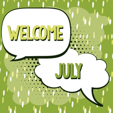 Kavramsal gösteri Hoşgeldiniz Temmuz, İş Yaklaşım Takvimi Yedinci Ay 31. gün Üçüncü Çeyrek Yeni Sezon