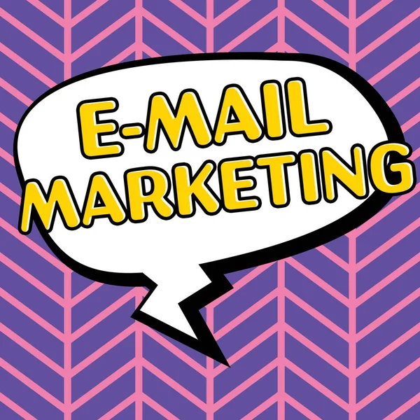 Handschriftliches Zeichen Mail Marketing Internet Konzept Commerce Werbung Online Verkauf — Stockfoto