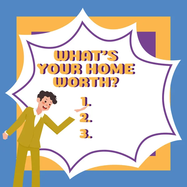Εγγραφείτε Εμφάνιση Whats Σπίτι Σας Αξίζει Word Συντάχθηκε Αξία Ενός — Φωτογραφία Αρχείου