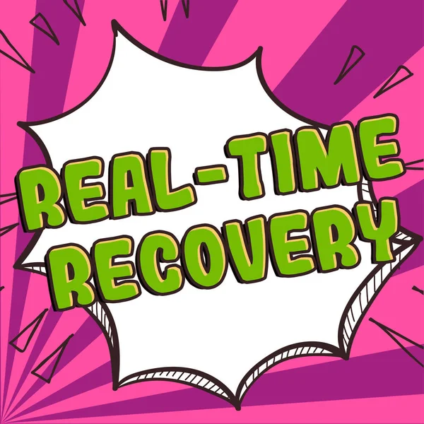 Konceptvisning Real Time Recovery Koncept Som Innebär Maximal Tidsperiod Vilken — Stockfoto