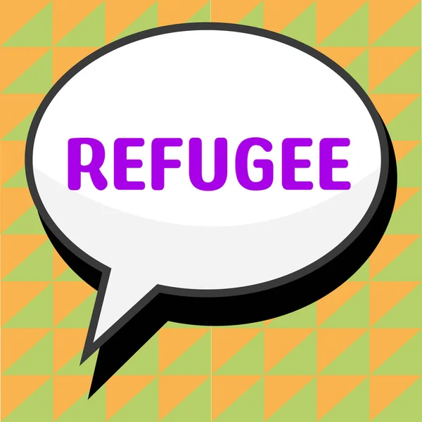 Concepeption Refugee Business Overview 난민의 대규모 집단의 이동을 가리킨다 — 스톡 사진