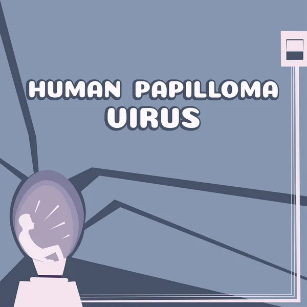 Ispirazione Mostrando Segno Virus Papilloma Umano Internet Concetto Malattia Infezione — Foto Stock