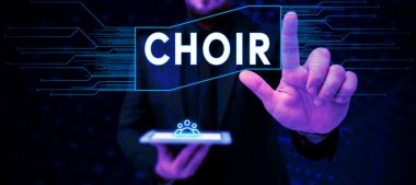 Kavramsal gösteri korosu, Kavramsal fotoğraf bir grup şarkı söylemek için organize edildi