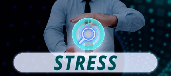 Stres Fikri Fiziksel Duygusal Faktörlerin Vücut Zihinsel Gerilime Neden Olduğunu — Stok fotoğraf