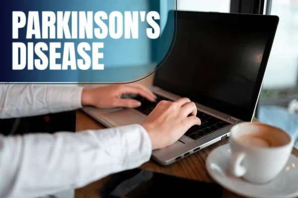 Inspiración Que Muestra Signo Parkinsons Enfermedad Palabra Para Trastorno Del —  Fotos de Stock