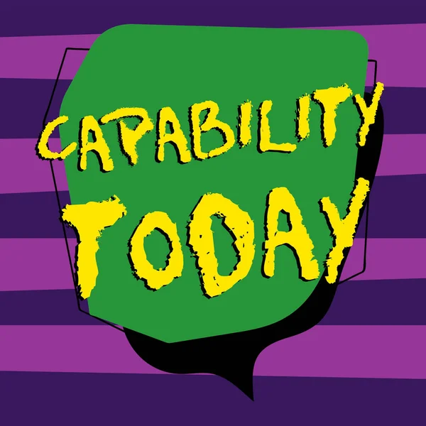 Text Showing Inspiration Capability Word Facility Potential Indicated Use Deployment — Stock Photo, Image