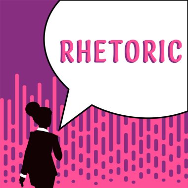 El yazısı işareti Retorik, İş yaklaşım çalışması ya da iletişim ya da ikna aracı olarak konuşma