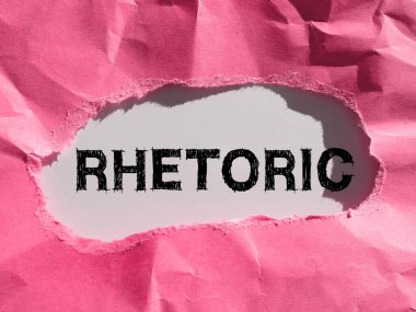 Metin retorik, iş dünyası yazma ya da iletişim ya da ikna etme aracı olarak konuşma çalışmalarının gösterilmesi