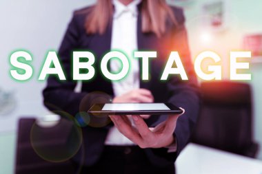 İşveren araç ve malzemelerinin işçiler tarafından yok edilmesi konsepti, sabotaj ve iş konsepti