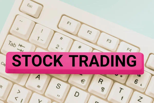 Didascalia Testo Che Presenta Stock Trading Business Concept Buy Sell — Foto Stock