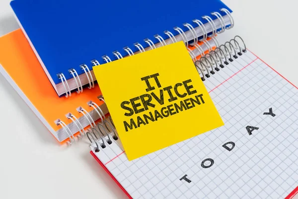 Exibição Conceitual Service Management Foto Conceitual Processo Alinhamento Dos Serviços — Fotografia de Stock