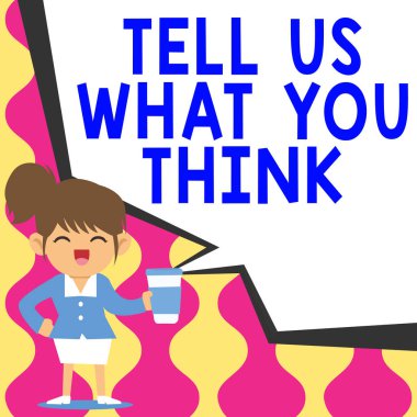 El yazısı işareti. Bize ne düşündüğünüzü söyleyin. Duygularınızı ve düşüncelerinizi başkalarına açıklayın.