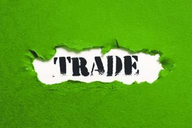 Ticaretin kavramsal başlığı, iş dünyası sergisi ürün satın alma ve satma faaliyetleri denizaşırı hava ticareti