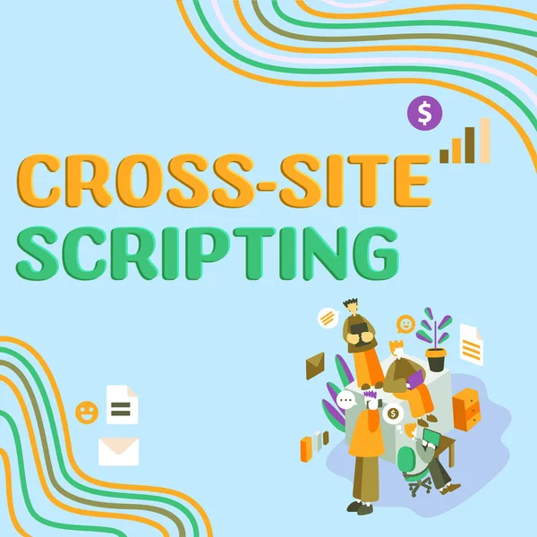 Text Som Visar Inspiration Cross Site Scripting Internet Concept Typ — Stockfoto