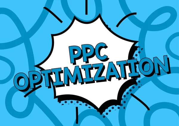 Zarejestruj Wyświetlanie Ppc Optimization Conceptual Photo Wzmocnienie Platformy Wyszukiwarki Dla — Zdjęcie stockowe