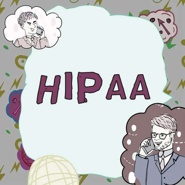 Inspiráló Szöveg Hipaa Word Acronym Jelentése Health Insurance Portability Accountability — Stock Fotó