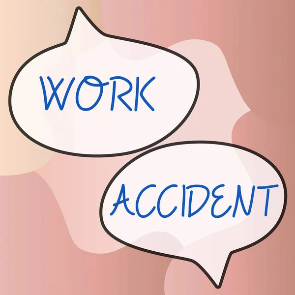 Text showing inspiration Work Accident, Business overview Mistake Injury happened in the job place Getting hurt