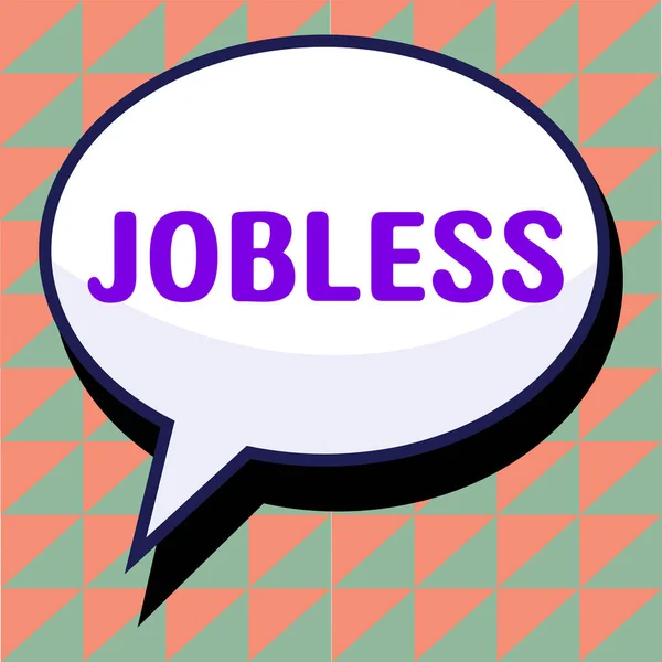 손으로 Jobless Business Overview 일자리 모집을 — 스톡 사진