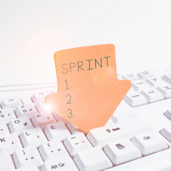 Text Caption Presenting Sprint Internet Concept Move Top Speed Especially — Stock Photo, Image