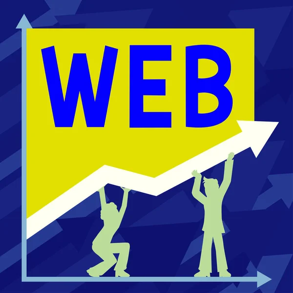 Conceptuele Weergave Web Business Overzicht Een Systeem Van Internet Servers — Stockfoto
