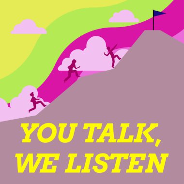 Konuşma, Dinleme, İş Konsepti, İki Yönlü İletişim Motivasyon Konuşması