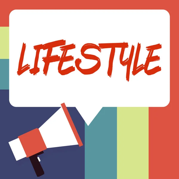 Conceptuele Weergave Lifestyle Business Idee Van Typische Manier Van Leven — Stockfoto