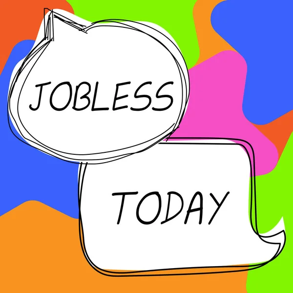 Présentation Conceptuelle Jobless Business Showcase Chômeur Recherche Emploi — Photo