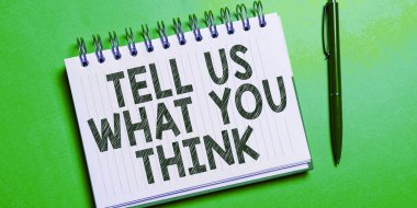 Bize ne düşündüğünü, iş fikrinin duygularını ve düşüncelerini diğer insanlara ifade ettiğini anlatan metin başlığı