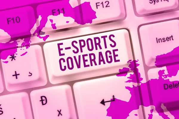 Sports Coverage Business Idea Reporting 스포츠 인터넷 데이터베이스 — 스톡 사진