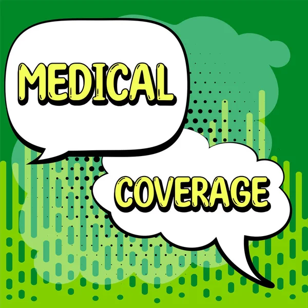 医疗保险 将业务概念纳入保险单或医疗保护计划的范围 — 图库照片