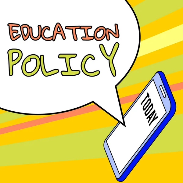 Conceptual Display Education Policy Concept Meaning Field Study Deals Methods — Stock Photo, Image