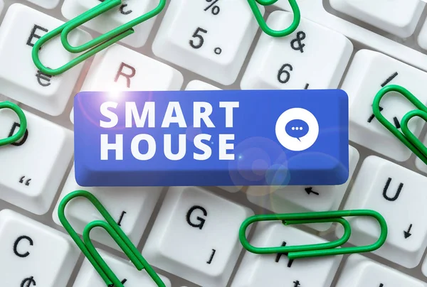 stock image Writing displaying text Smart House, Business overview homes that have electronic devices and controlled remotely