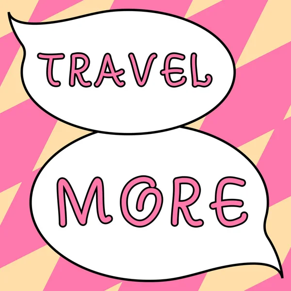 Texto Escritura Mano Viajar Más Idea Negocios Para Hacer Viaje — Foto de Stock