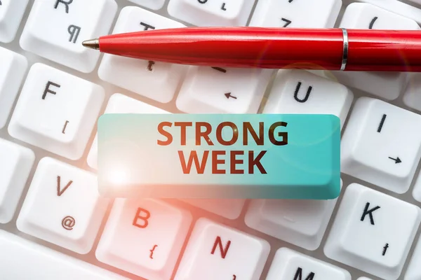 Text caption presenting Strong Weak, Business overview having features of both strong and weak conjugations