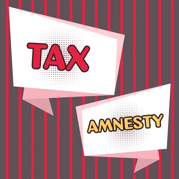 Affiche Amnesty Fiscale Approche Affaires Occasion Durée Limitée Pour Groupe — Photo