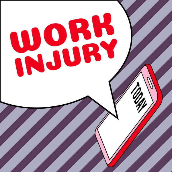 概念表示業務上の事故を意味する 仕事上の傷害 概念表示 トラウマ — ストック写真