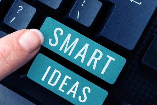 Handskrift Text Smart Ideas Word Skrivet Tanke Eller Samling Tankar — Stockfoto