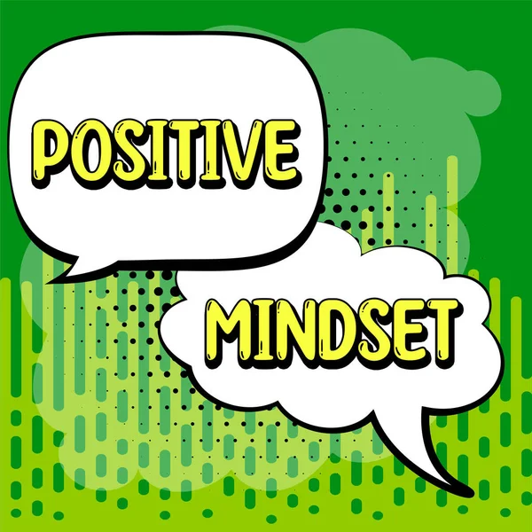 Inspiráló Szöveg Pozitív Gondolkodásmód Üzleti Bemutató Mentális Érzelmi Hozzáállás Amely — Stock Fotó