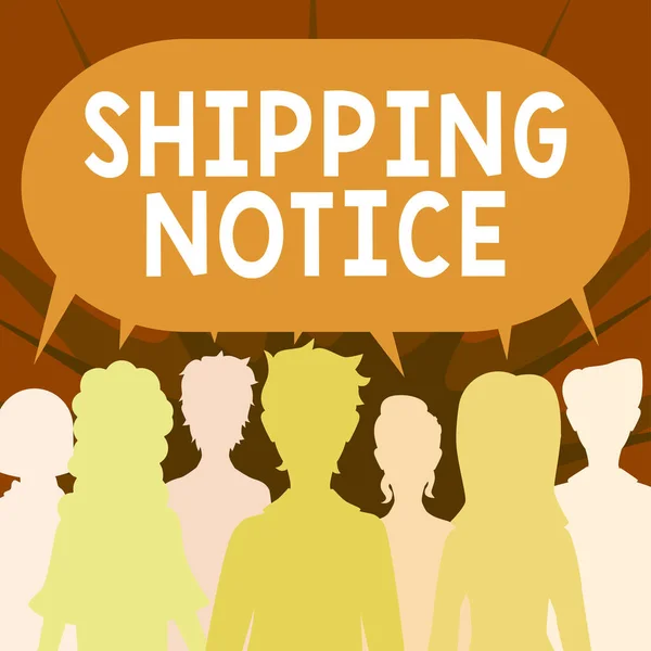 Begriffliche Bildunterschrift Shipping Notice Business Overview Schiffe Kollektiv Betrachtet Insbesondere — Stockfoto
