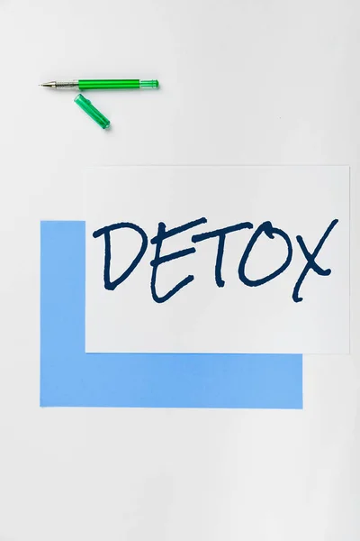 Напис Тексті Представляє Detox Word Written Moment Diet Nutrition Health — стокове фото