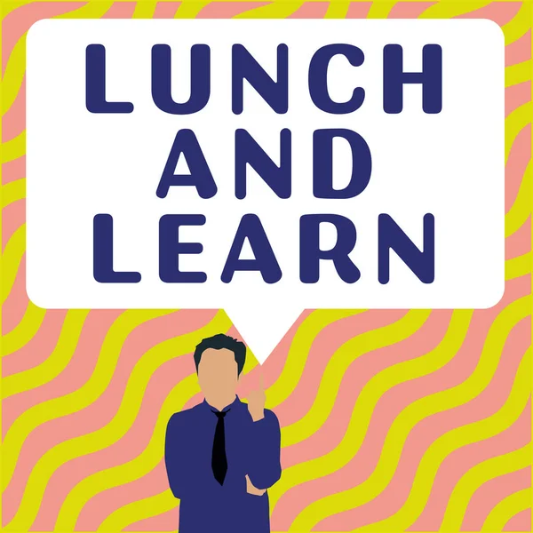 Handwriting Text Lunch Learn Word Have Meal Study Motivation Education — Stock Photo, Image