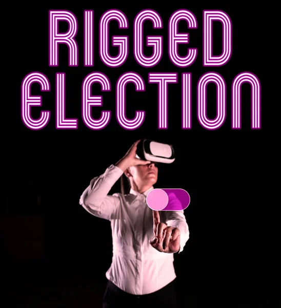 Rigged Election Business Showcase Manage Drill Operations 최소화 — 스톡 사진