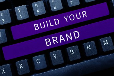 Markanızı, İşyerinizi İnşa Etme fikrini sunan metin başlığı Ticari Kimlik Reklamını Yapın