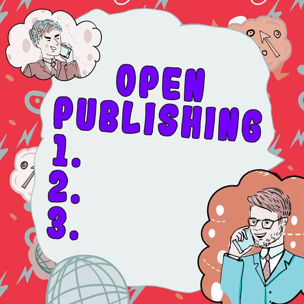 Wyświetlanie Koncepcyjne Open Publishing Conceptual Photo Online Access Many Public — Zdjęcie stockowe