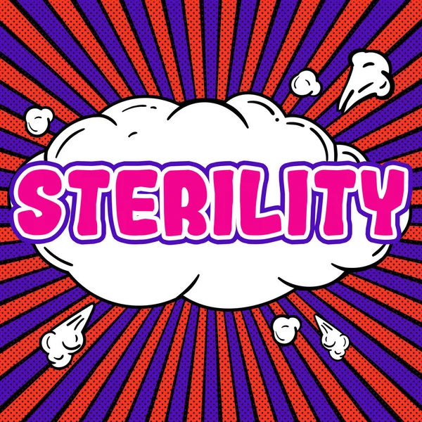 Concerepeption Sterility Business Overview 병원성 미생물 상태를 — 스톡 사진